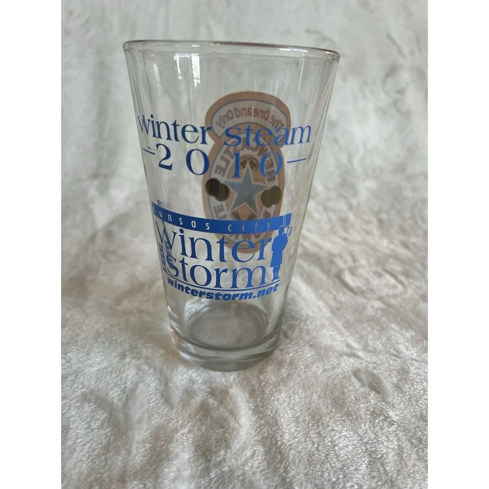 Newcastle Brown Ale Winter Storm‎ 2010 Kansas City Winter Storm Large Beer Glass